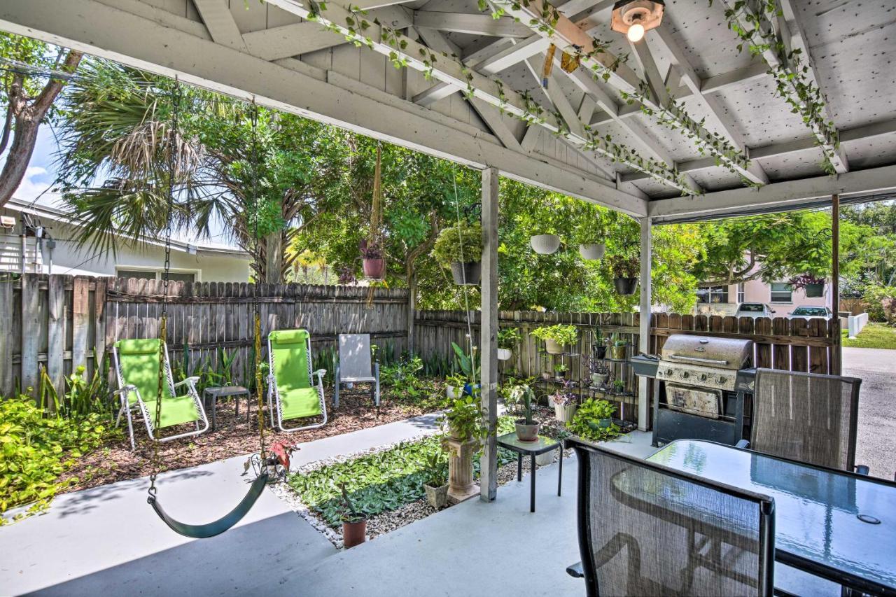 Shady And Eclectic Fort Lauderdale Dwelling With Yard! Esterno foto